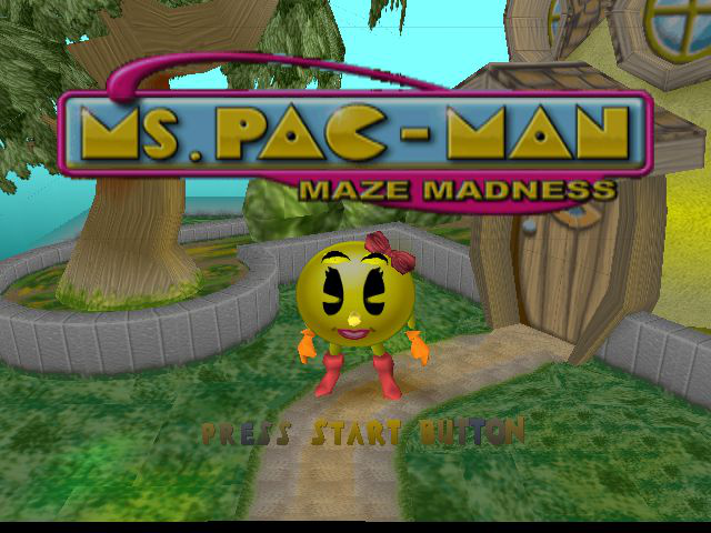 Ms. Pac: Man Maze Madness Title Screen